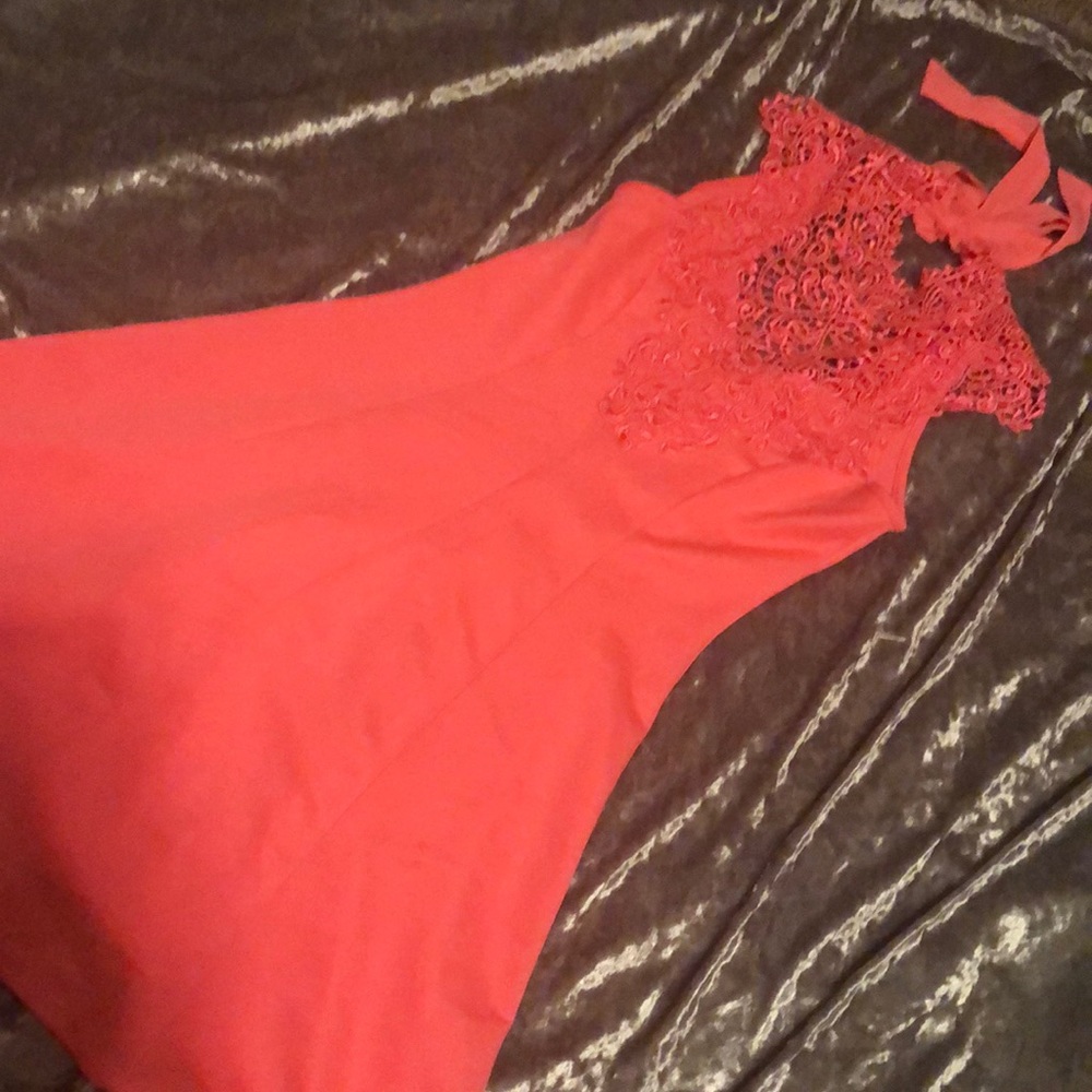 Neon pink dress